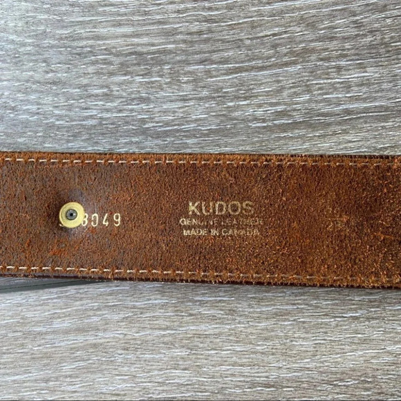 Vintage Kudos Boho Western Leather Belt - Picture 9 of 14